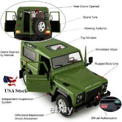 114 Green Land Rover Defender Model RC Off Road Jeep Kids Toy Model Car Gift