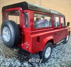 118 LAND ROVER Defender 110 1/18 4x4 Off Road Jeep RED