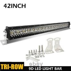 22'' 32'' 42'' Straight Led Work Light Bar Spot Flood Combo Offroad Fog Light