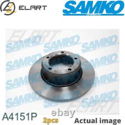 2X BRAKE DISC FOR LAND ROVER 88/109/Open/Off-Road/Vehicle/Soft/top LANDROVER 90