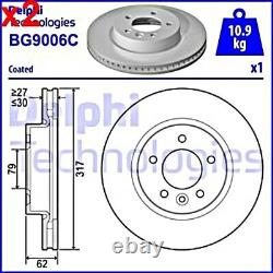 2X Brake Disc DELPHI Fits LAND ROVER Discovery III IV Range Rover SDB000604