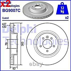 2X Brake Disc DELPHI Fits LAND ROVER Discovery IV Range Rover Sport SDB000622