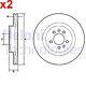 2x Brake Disc Delphi Fits Land Rover Discovery V Range Rover Iv Sport Lr038934