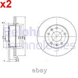 2X Brake Disc DELPHI Fits LAND ROVER Freelander TOYOTA 4 Runner ANR4983