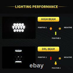 2× LED Work Light Bar Flood Spot Lights Driving Lamp 60W Offroad Car SUV Round