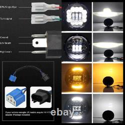 2x7Inch Round LED Headlight DRL For Mercesdes Benz 4x4 off-road vehicle