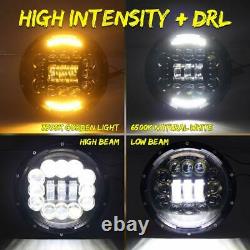 2x7Inch Round LED Headlight DRL For Mercesdes Benz 4x4 off-road vehicle