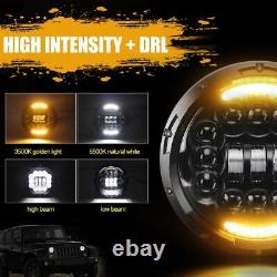 2x7Inch Round LED Headlight DRL For Mercesdes Benz 4x4 off-road vehicle