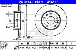 2x Brake Disc ATE Fits LAND ROVER Freelander SDB100830