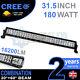 30 180w Cree Led Light Bar Combo Ip68 Xbd Driving Light Alloy Off Road 4wd Boat