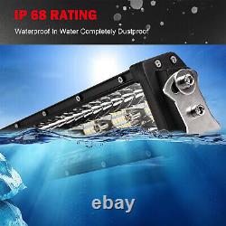 32inch Straight LED Light Bar Spot Flood Combo Off Road SUV ATV Marine Pickup