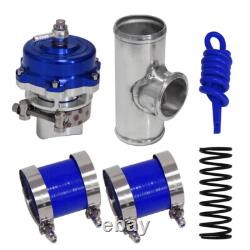35PSI Boost 50mm Blow Off Valve BOV + V-Band 2.36 60mm Flange Pipe Hose Kit BL