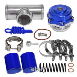 35PSI Boost 50mm Blow Off Valve BOV + V-Band 2.36 60mm Flange Pipe Hose Kit BL