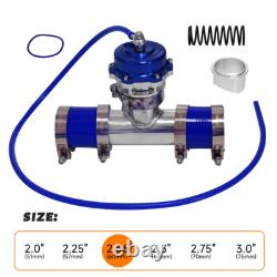 35PSI Boost 50mm Blow Off Valve BOV + V-Band 2.36 60mm Flange Pipe Hose Kit BL