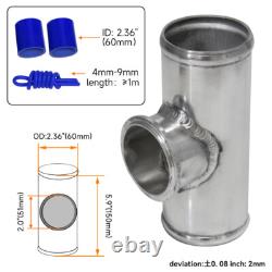 35PSI Boost 50mm Blow Off Valve BOV + V-Band 2.36 60mm Flange Pipe Hose Kit BL