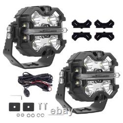 3.5 160W LED Pod Light Spot Beam Side Shooter For Off Road 270° Ford Ranger
