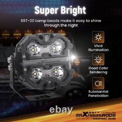 3.5 RGB LED Work Light Pods For Off Road ATV Jeep Wrangler Beam Pattern DRL