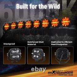 3.5 RGB LED Work Light Pods For Off Road ATV Jeep Wrangler Beam Pattern DRL