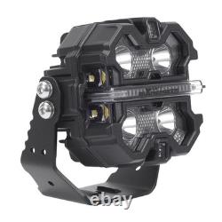 3.5 RGB LED Work Light Pods For Off Road ATV Jeep Wrangler Beam Pattern DRL