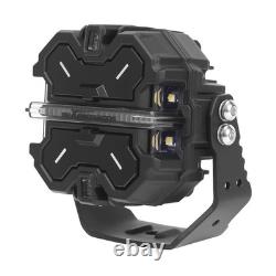 3.5 RGB LED Work Light Pods For Off Road ATV Jeep Wrangler Beam Pattern DRL