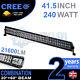 40 240w Cree Led Light Bar Combo Ip68 Xbd Driving Light Alloy Off Road 4wd Boat