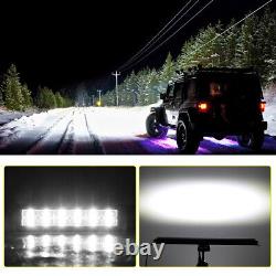 42 1200W LED Light Bar 2-Row Spot & Flood Combo Offroad For Land Rover Defender