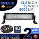 4d 13 72w Cree Led Light Bar Combo Ip68 Driving Light Alloy Off Road 4wd Boat