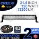 4d 20 120w Cree Led Light Bar Combo Ip68 Driving Light Alloy Off Road 4wd Boat