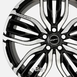 4 x Overfinch Rims 22 Forged Equus Gloss Black Diamond Turned Alloy Wheels