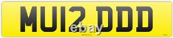 4x4 4 X 4 PRIVATE NUMBER PLATE MU12 DDD? MUDDY DIRTY OFF ROAD RANGE LAND ROVER