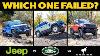 4x4 Torture Test Defender V Bronco V Wrangler Which Is The Best Off Roader