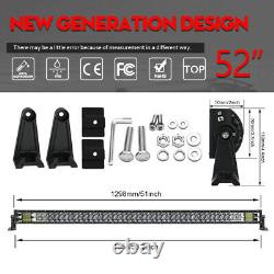 52 1020w LED Light Bar High Intensity Combo Offroad Lamp JEEP WRANGLER 4X4 SUV