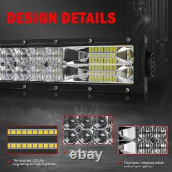 52 1020w LED Light Bar High Intensity Combo Offroad Lamp JEEP WRANGLER 4X4 SUV