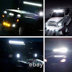 52inch Curved LED Light Bar Driving Flood Spot Roof Truck Offroad 4WD Truck 50