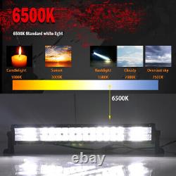 52inch LED Work Light Bar Curved Combo Offroad Roof Driving 1680W Truck SUV 4WD