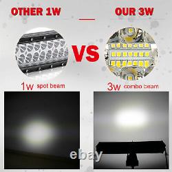 52inch Tri-row LED Light Bar 975W Combo Beam Lamp for Offroad Truck SUV ATV 50