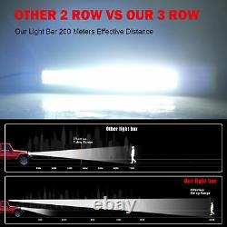 52inch Tri-row LED Light Bar 975W Combo Beam Lamp for Offroad Truck SUV ATV 50