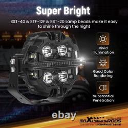5 Inch LED Pod Lights Spot Beam RGB DRL IP68 For Off Road 4x4 ATV UTV 25440 Lm