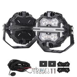 5 Inch LED Pod Lights Spot Beam RGB DRL IP68 For Off Road 4x4 ATV UTV 25440 Lm