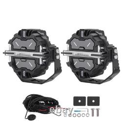 5 Inch LED Pod Lights Spot Beam RGB DRL IP68 For Off Road 4x4 ATV UTV 25440 Lm