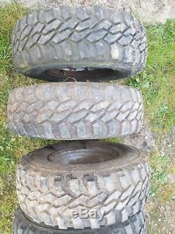 5 X Land Rover 90 110 Defender Wella Steel Wheels & Off Road Tyres 31.10/50 15