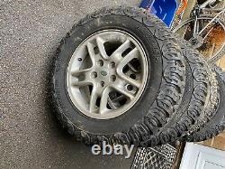 5 x 17 inch landrover discovery 3 wheels and off-road tyres