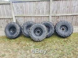 5x Land Rover Defender Discovery 1 Rrc 33x12.50r15 Mud Wheels And Tyres Off Road