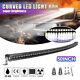 6d 50inch 480w Curved Single Row Slim Led Light Bar Combo Chevy Offroad 5152