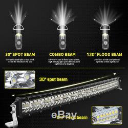 7D 52INCH 4200W Curved LED LIGHT BAR Combo Beam OFF-ROAD DRIVING LAMP VS 44 54