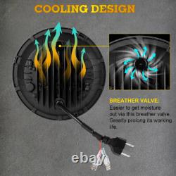 7-Inch LED Headlight White/Amber For Land Rover Defender 90 110 Off-Road Driving