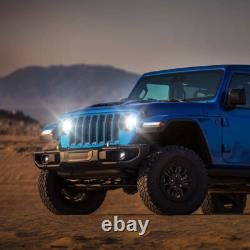 7-Inch LED Headlight White/Amber For Land Rover Defender 90 110 Off-Road Driving