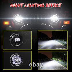 7inch Round LED Work Light Bar Spot Light Driving Lamp for Car Offroad SUV 6000K