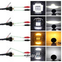 7inch Round LED Work Light Bar Spot Light Driving Lamp for Car Offroad SUV 6000K