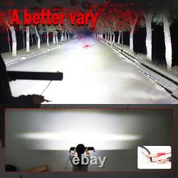 900W 52inch LED Light Bar Curved Flood Spot Combo Truck Roof Driving 4X4 Offroad